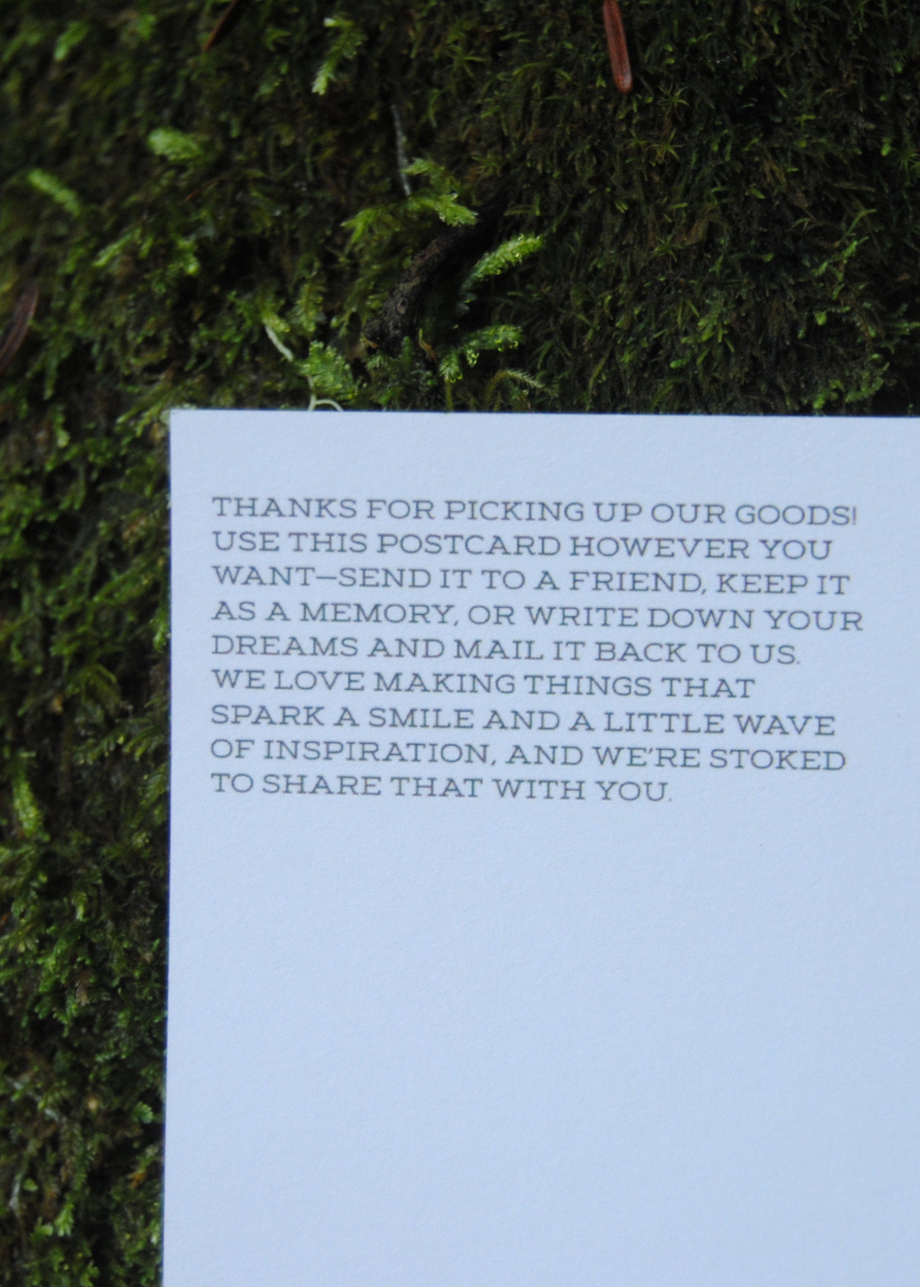 Post card Slow Season